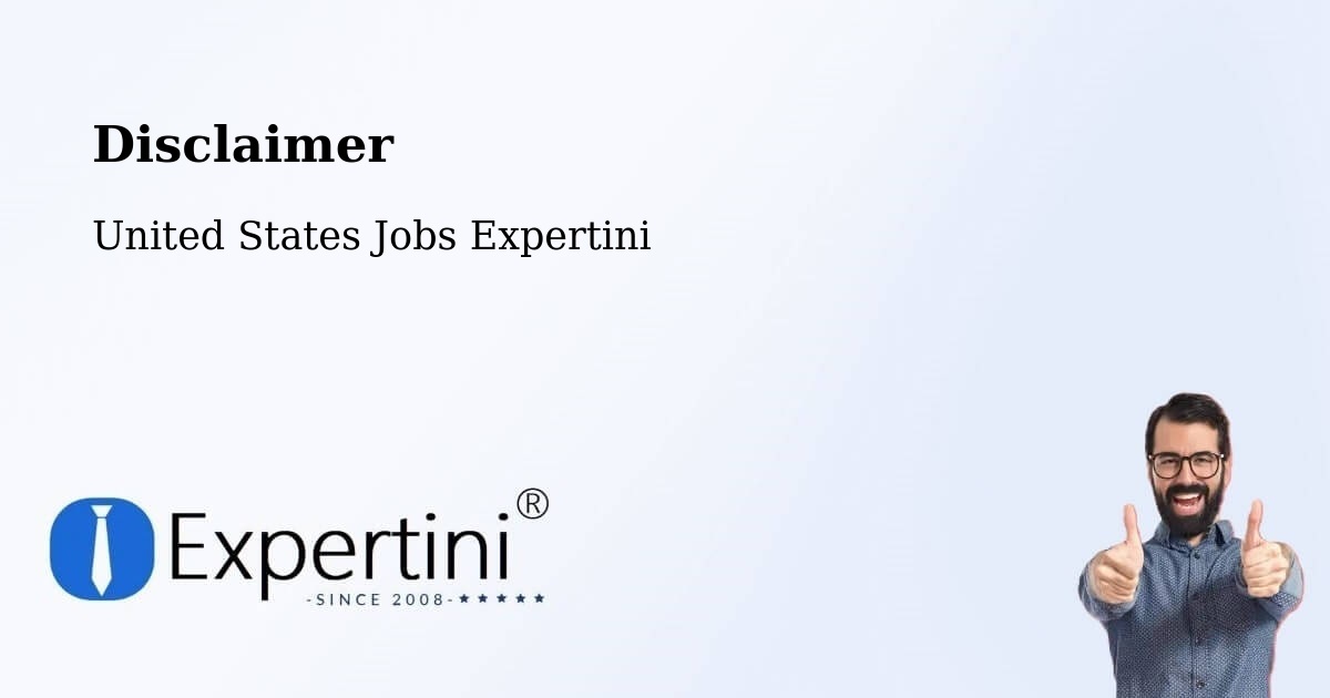 Disclaimer – Ridgefield - United States Jobs Expertini