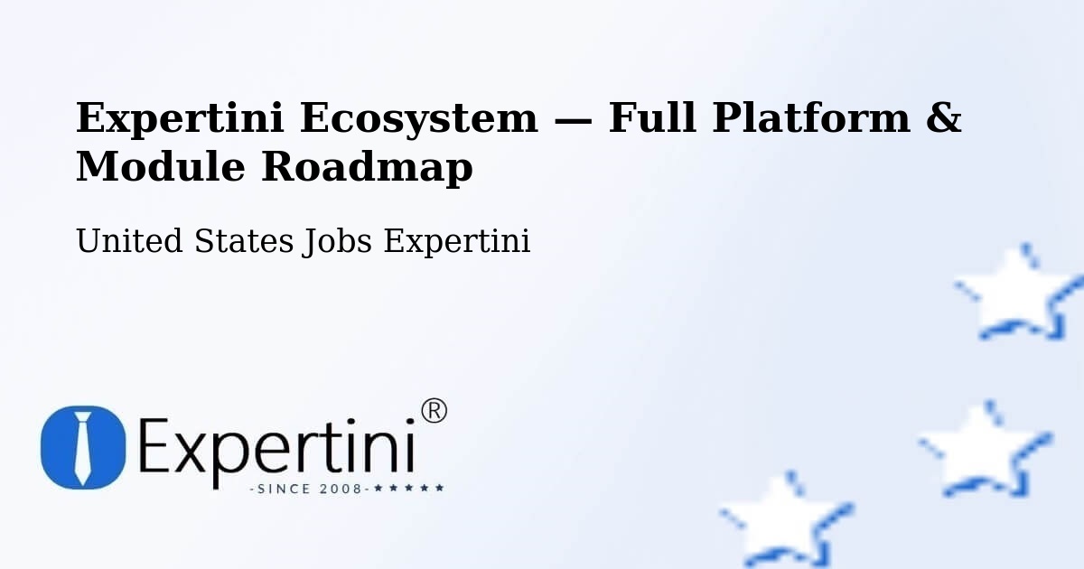 Expertini Ecosystem — Full Platform & Module Roadmap – Ridgefield